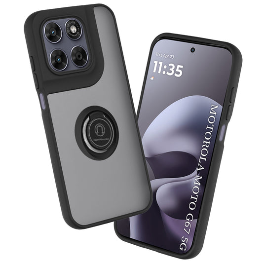 Tok Motorola Moto G77 / G67-hez, Techsuit, Glinth, Fekete