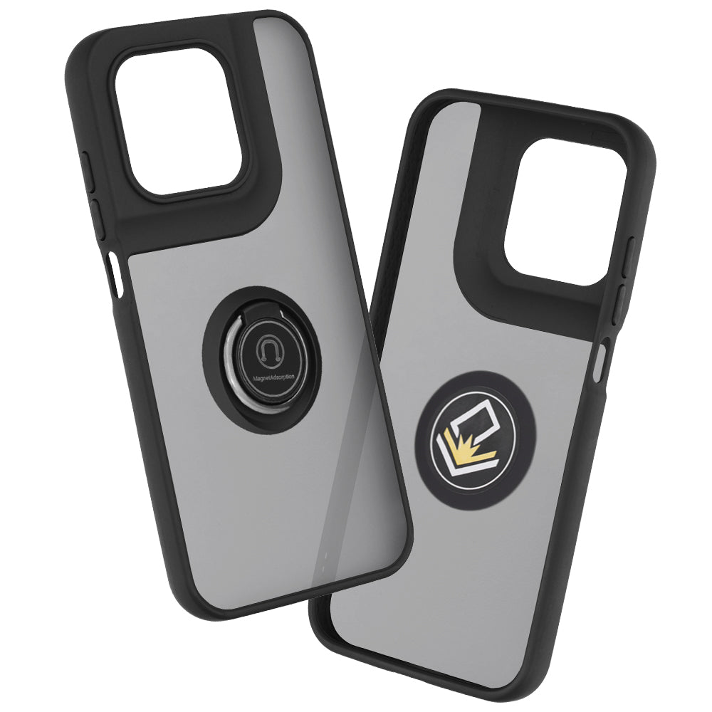 Tok Motorola Moto G77 / G67-hez, Techsuit, Glinth, Fekete
