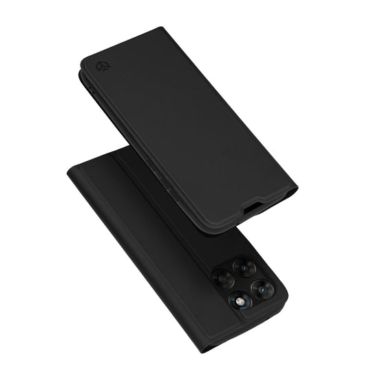 Tok Motorola Moto G77 / G67 készülékhez, Techsuit, Magskin Book, Fekete