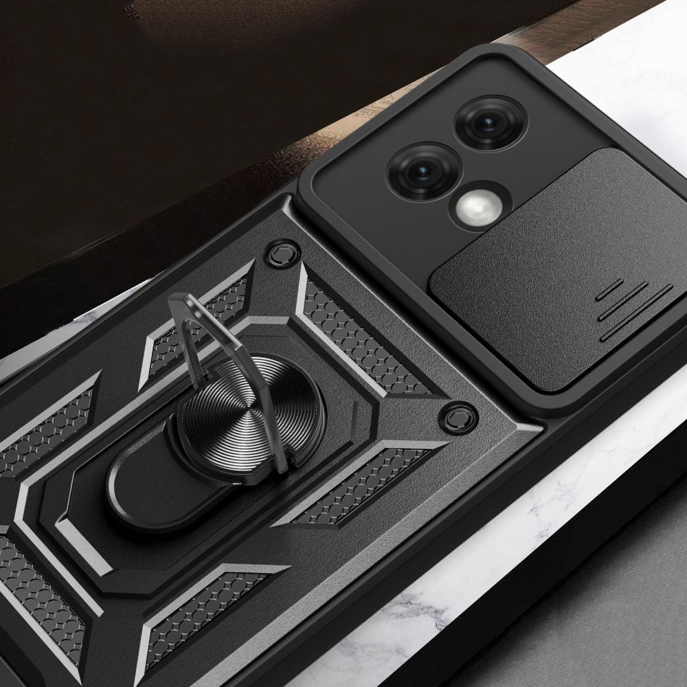 Tok Motorola Moto G84-hez, Techsuit, CamShield, Fekete