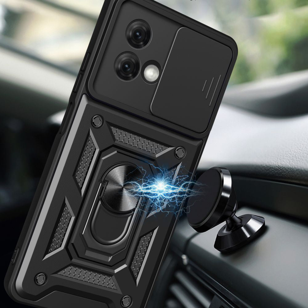 Tok Motorola Moto G84-hez, Techsuit, CamShield, Fekete