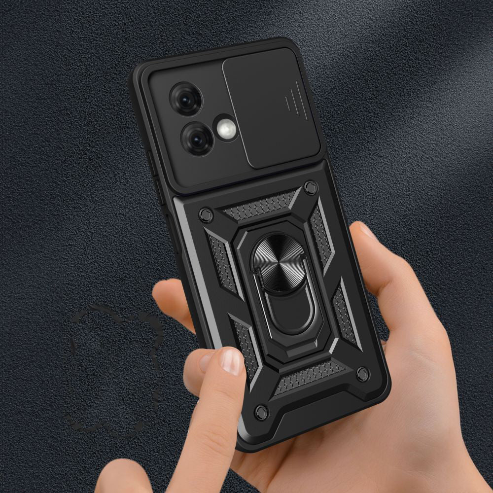 Tok Motorola Moto G84-hez, Techsuit, CamShield, Fekete