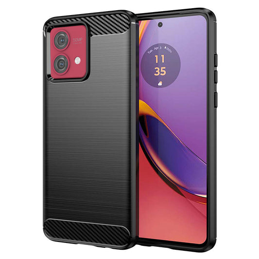 Tok a Motorola Moto G84-hez, Techsuit, karbon, fekete