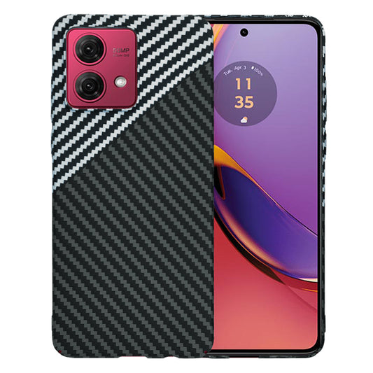 Tok a Motorola Moto G84-hez, Techsuit, Carbonite FiberShell, Fekete Szürke