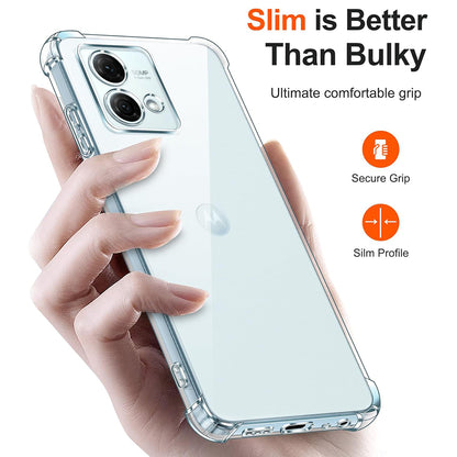 Case for Motorola Moto G84, Techsuit, Shockproof Clear, Transparent