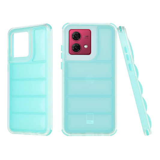 Tok a Motorola Moto G84-hez, Techsuit, Wave Shield, Türkiz