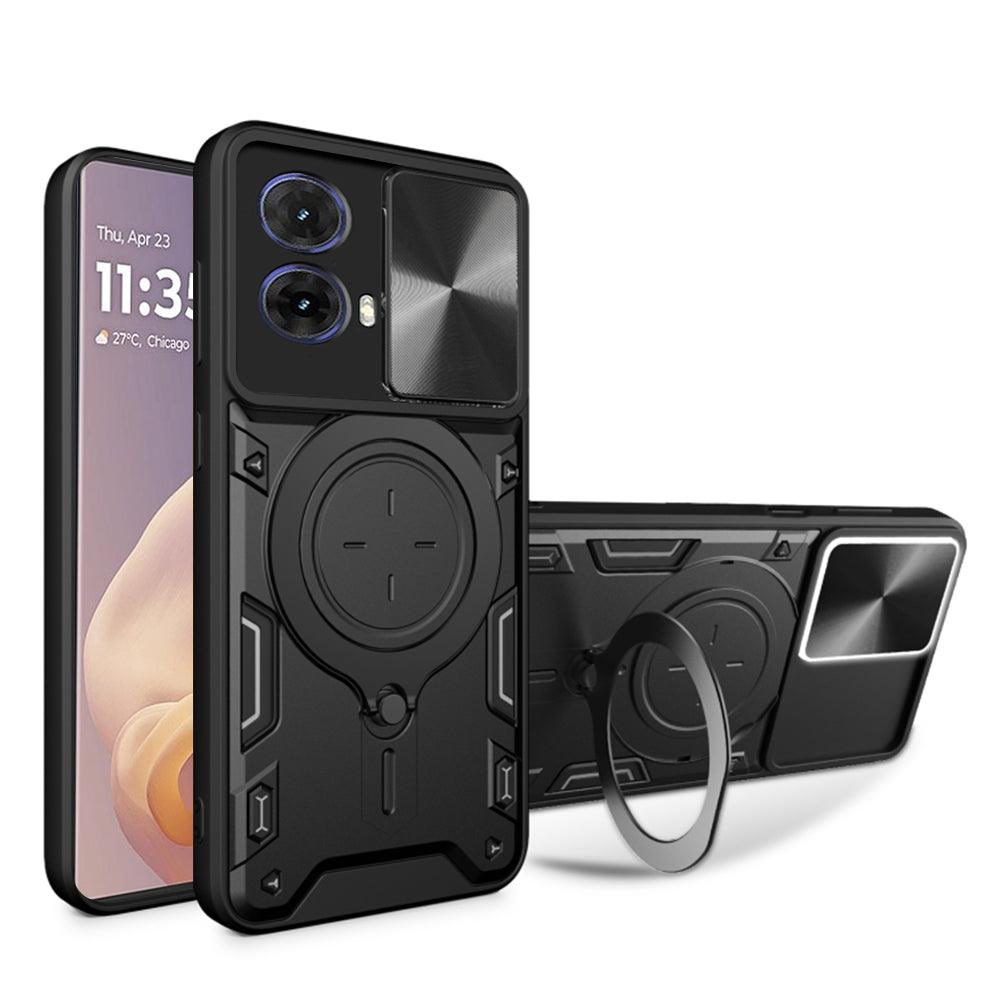Tok Motorola Moto G85-hez, Techsuit, CamGuard Pro, Fekete