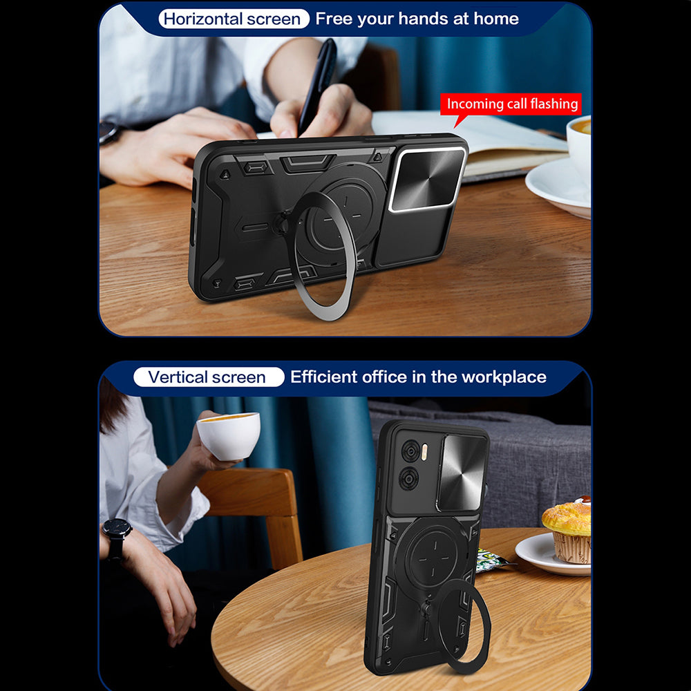 Tok Motorola Moto G85-hez, Techsuit, CamGuard Pro, Fekete