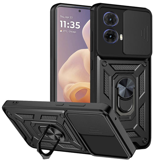 Tok Motorola Moto G85-hez, Techsuit, CamShield, Fekete
