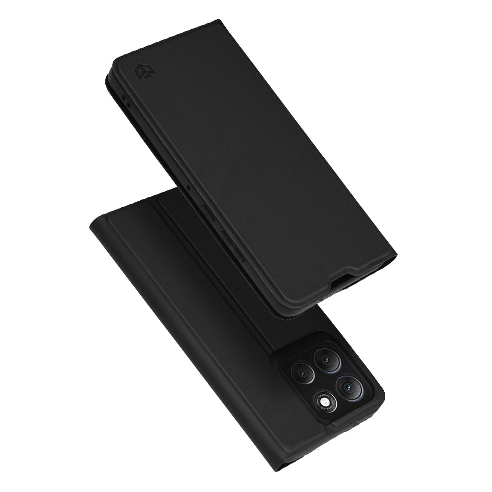 Tok Motorola Moto G86 Power készülékhez, Techsuit, Magskin Book, Fekete