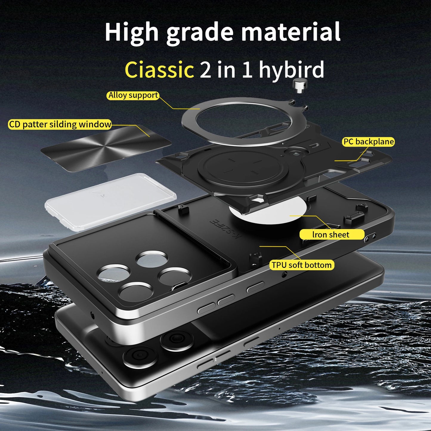 Tok Motorola Moto G86-hoz, Techsuit, CamGuard Pro, Kék