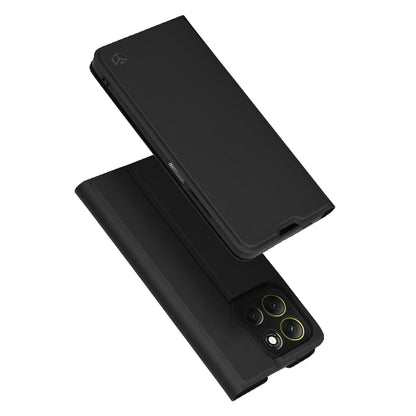 Tok a Motorola Moto G86-hoz, Techsuit, Magskin Book, Fekete
