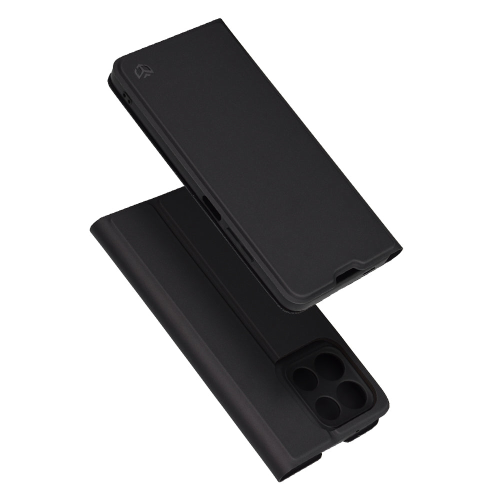 Tok a Motorola Moto G86-hoz, Techsuit, Magskin Book, Fekete