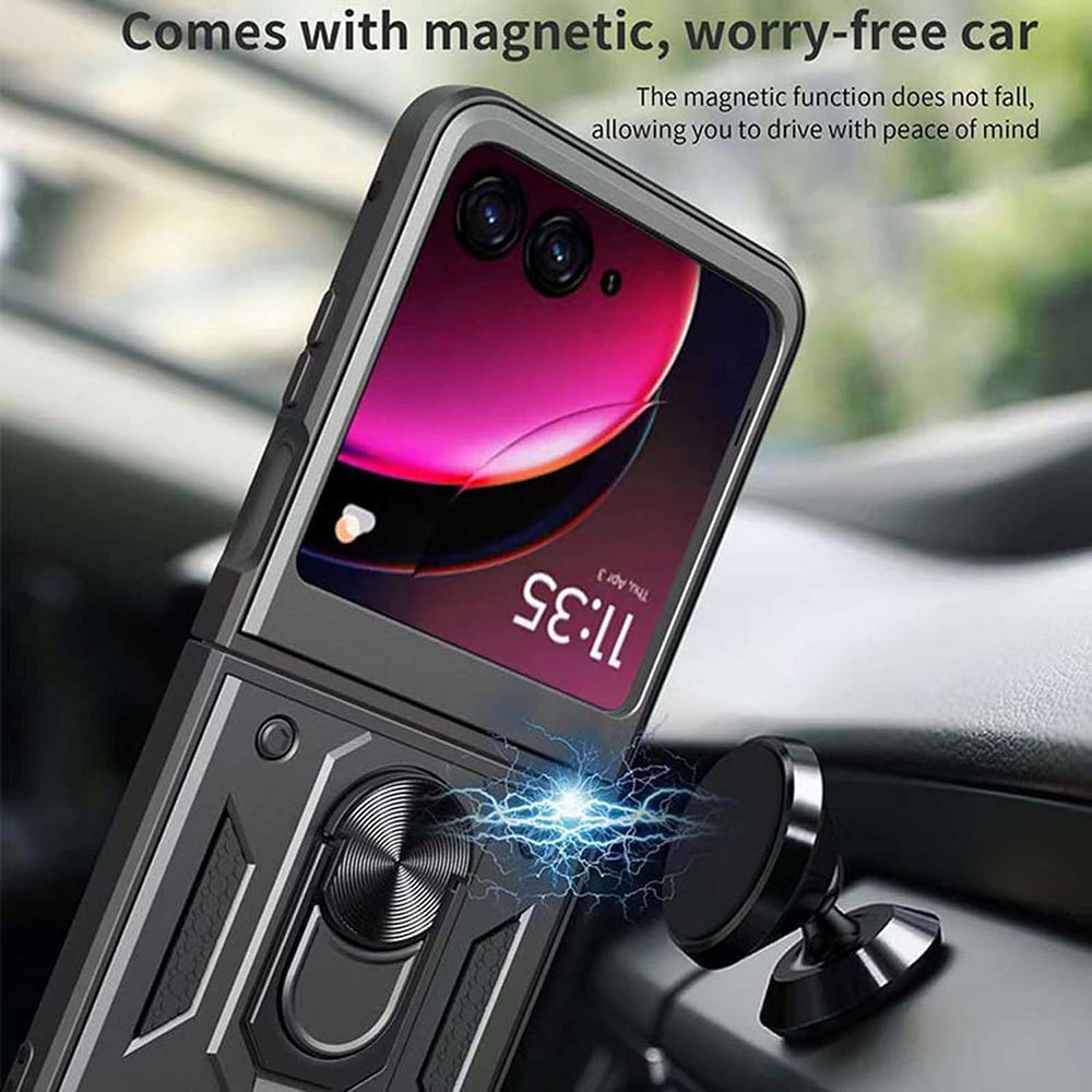 Tok Motorola Razr 50 Ultra, Techsuit, CamShield, Kék