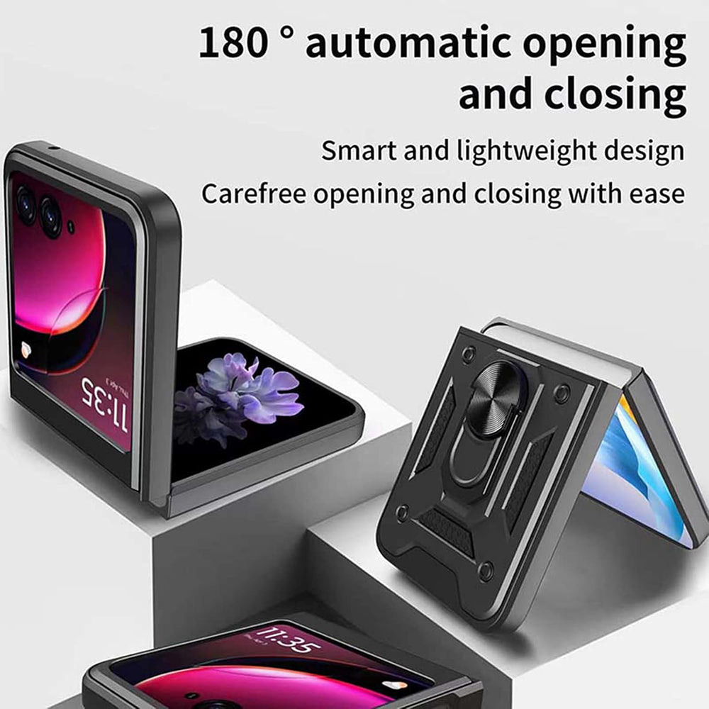 Tok Motorola Razr 50 Ultra, Techsuit, CamShield, Kék