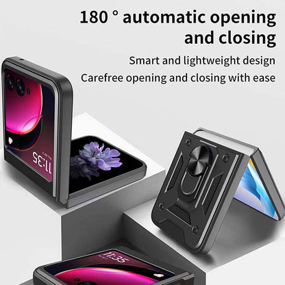 Tok Motorola Razr 50 Ultra, Techsuit, CamShield, Kék