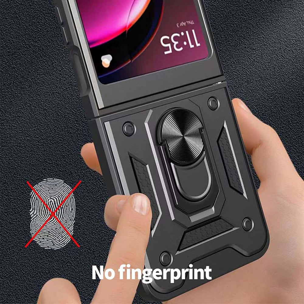 Case for Motorola Razr 50 Ultra, Techsuit, CamShield, Black