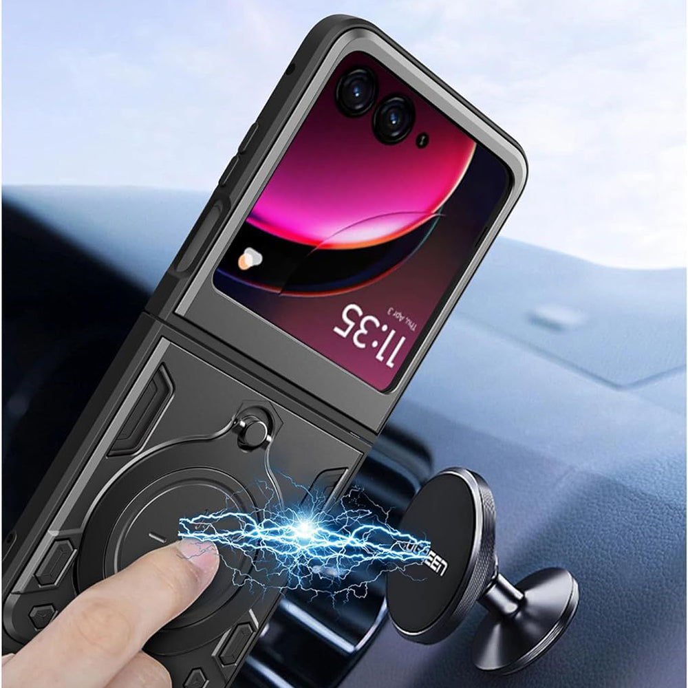 Tok Motorola Razr 60 / Razr 50-hez, Techsuit, CamGuard Pro, Fekete