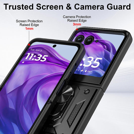 Tok a Motorola Razr 60 Ultra készülékhez, Techsuit, CamShield, Fekete