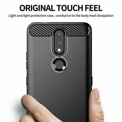 Tok Nokia 2.4-hez, Techsuit, karbon, fekete