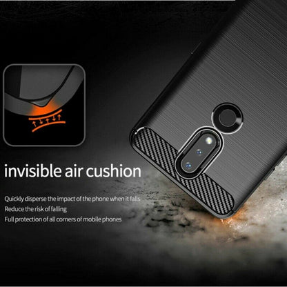 Tok Nokia 2.4-hez, Techsuit, karbon, fekete