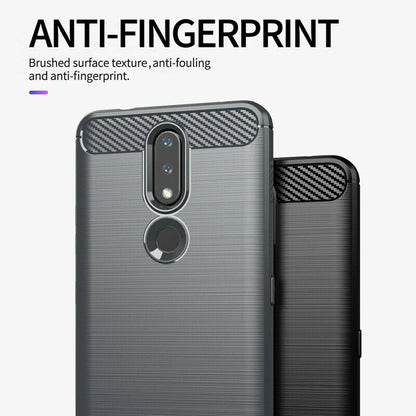 Tok Nokia 2.4-hez, Techsuit, karbon, fekete