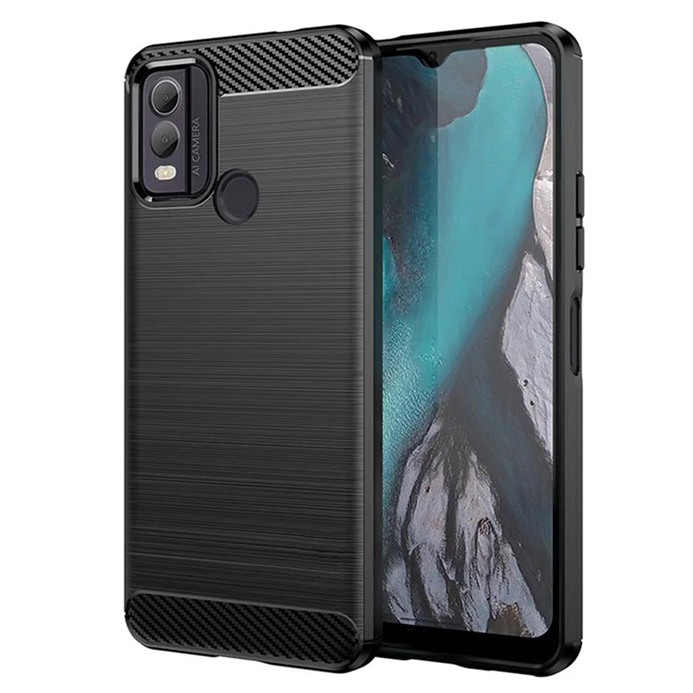 Tok Nokia C22-hez, Techsuit, karbon, fekete