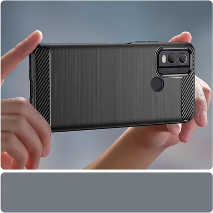 Tok Nokia C22-hez, Techsuit, karbon, fekete