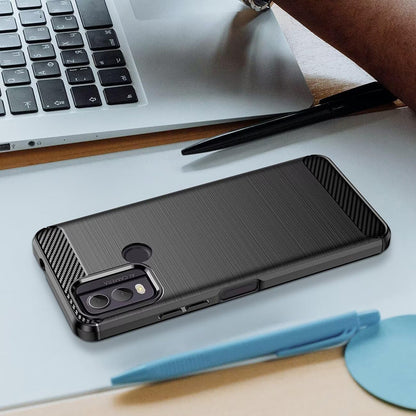 Tok Nokia C22-hez, Techsuit, karbon, fekete