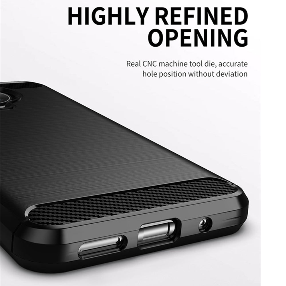 Tok Nokia G10 / G20-hoz, Techsuit, Karbon, Fekete