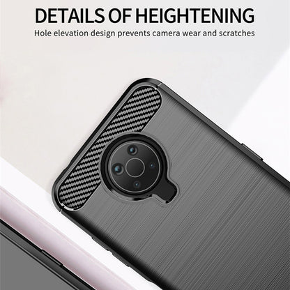 Tok Nokia G10 / G20-hoz, Techsuit, Karbon, Fekete