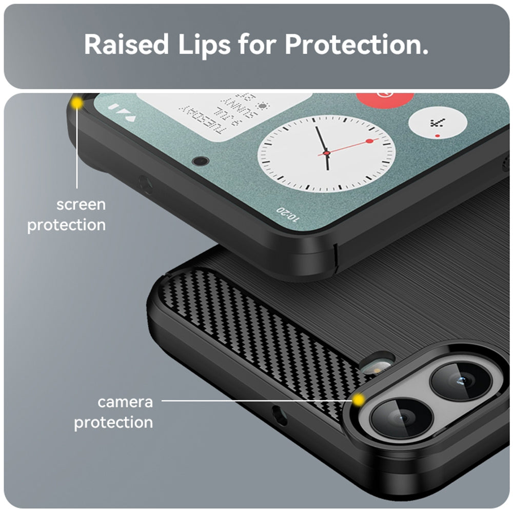 Tok a Nothing CMF Phone 1-hez, Techsuit, karbon, fekete