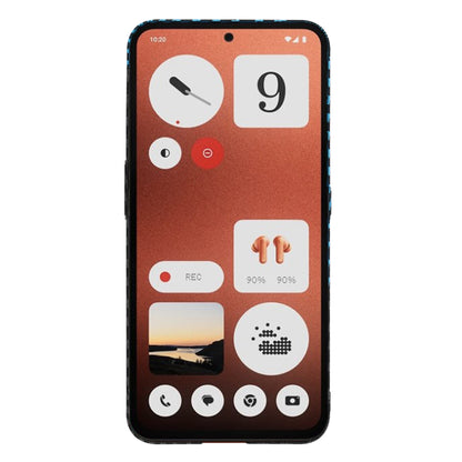 Tok a Nothing CMF Phone 1-hez, Techsuit, Carbonite FiberShell, Fekete Kék