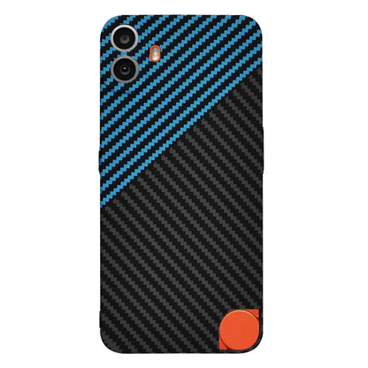Tok a Nothing CMF Phone 1-hez, Techsuit, Carbonite FiberShell, Fekete Kék