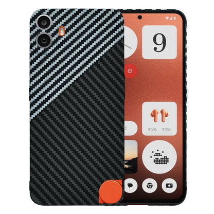 Tok a Nothing CMF Phone 1-hez, Techsuit, Carbonite FiberShell, Fekete Szürke