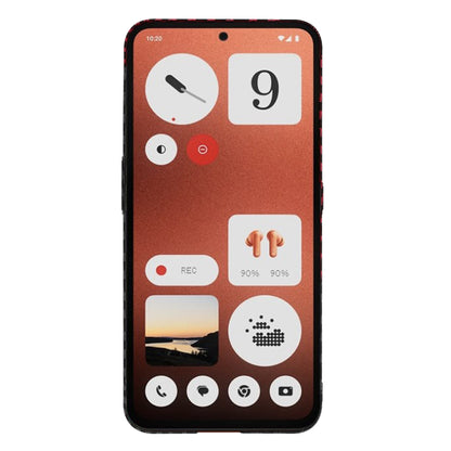 Tok a Nothing CMF Phone 1-hez, Techsuit, Carbonite FiberShell, Fekete Piros