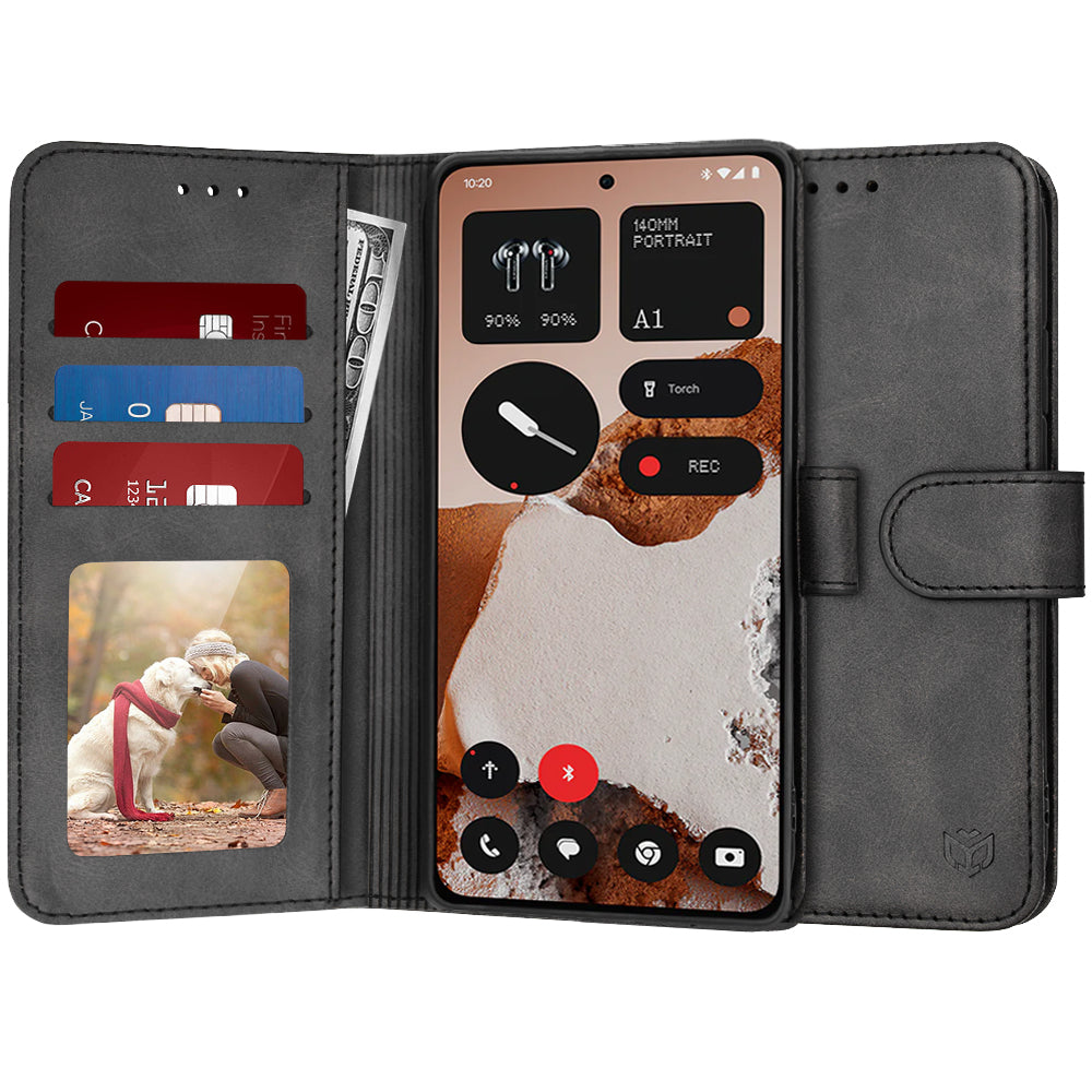 Tok a Nothing CMF Phone 2 Pro-hoz, Techsuit, Diary Book, Fekete