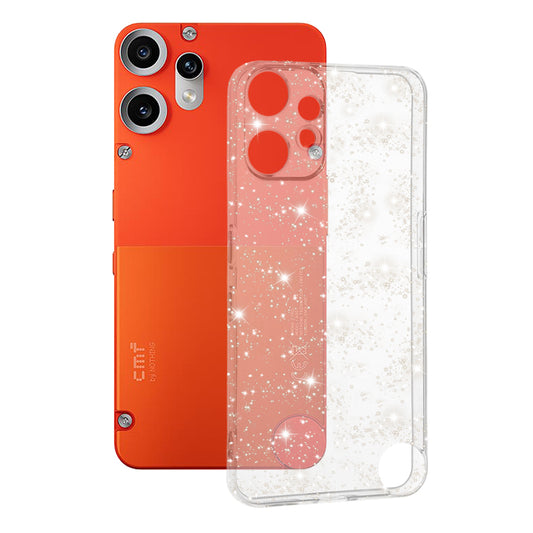 Tok a Nothing CMF Phone 2 Pro készülékhez, Techsuit, SparkleSkin, Átlátszó
