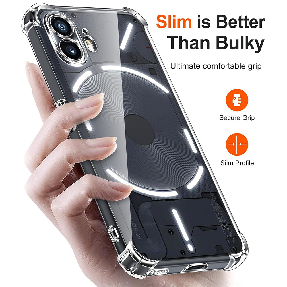 Tok a Nothing Phone (2) készülékhez, Techsuit, ütésálló, átlátszó
