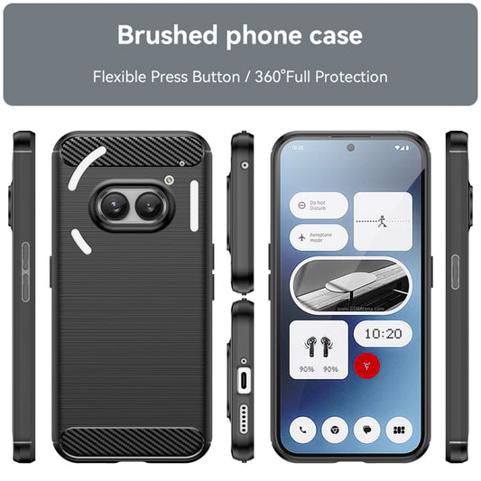 Tok a Nothing Phone (2a) Plus / Phone (2a) készülékhez, Techsuit, karbon, fekete