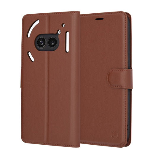 Tok a Nothing Phone (2a) Plus / Phone (2a) készülékhez, Techsuit, bőr folio, barna