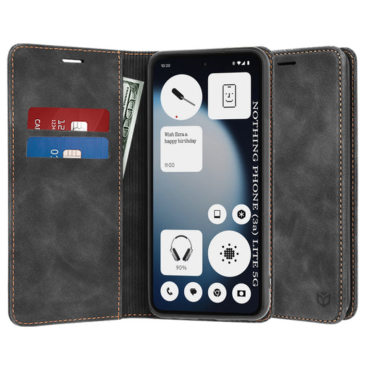 Tok a Nothing Phone (3a) Lite-hoz, Techsuit, Confy, Fekete