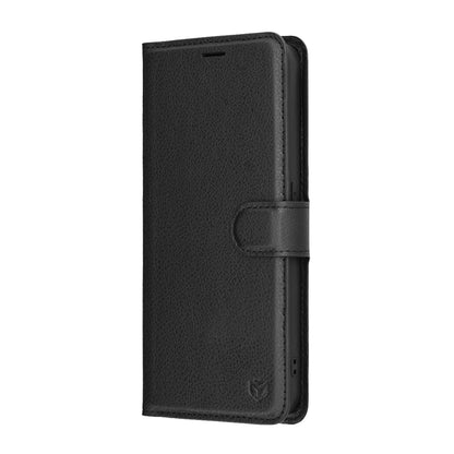 Case for Nothing Phone (3a) Lite, Techsuit, Leather Folio, Black