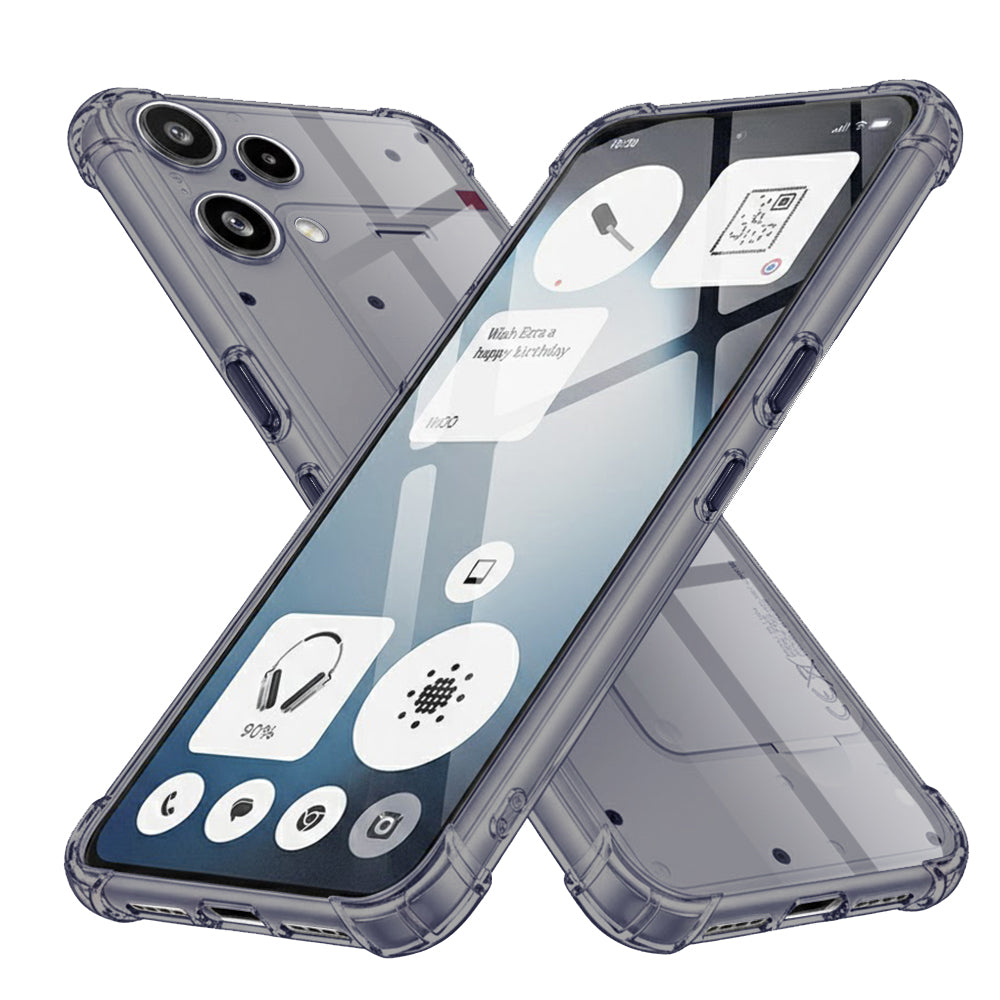 Case for Nothing Phone (3a) Lite, Techsuit, Shockproof Clear, Black