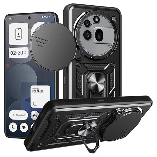 Tok a Nothing Phone (3a) Pro-hoz, Techsuit, CamShield, Fekete
