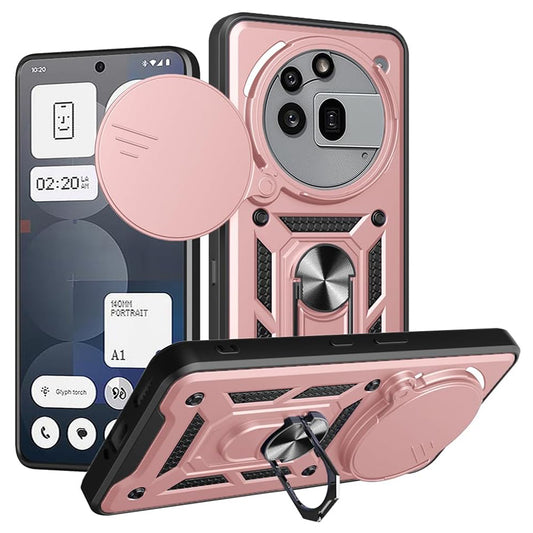 Tok a Nothing Phone (3a) Pro készülékhez, Techsuit, CamShield, rózsaszín