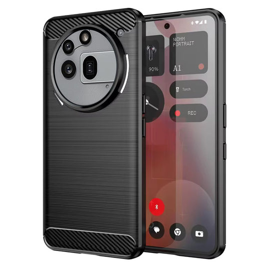 Tok a Nothing Phone (3a) Pro készülékhez, Techsuit, karbon, fekete
