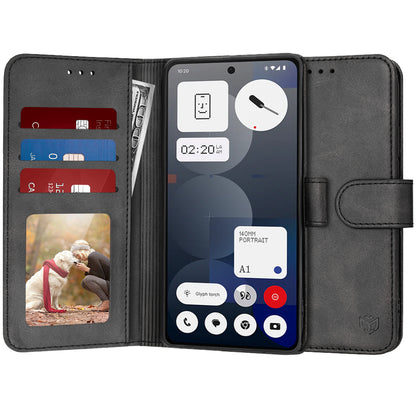 Tok a Nothing Phone (3a) Pro készülékhez, Techsuit, Diary Book, fekete