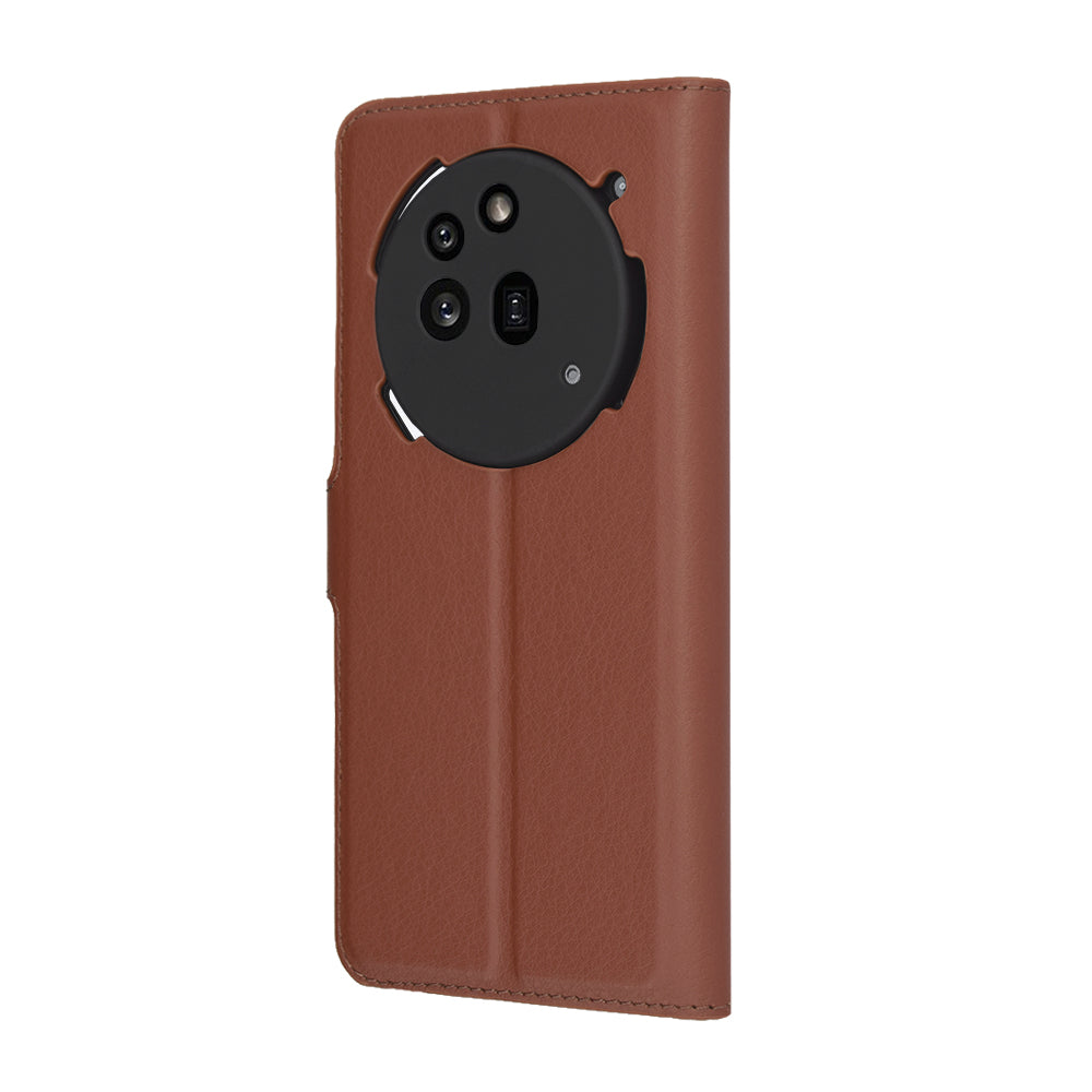 Tok a Nothing Phone (3a) Pro-hoz, Techsuit, bőr folio, barna