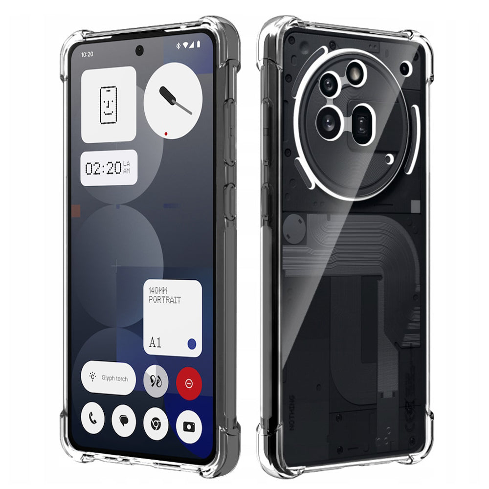 Tok a Nothing Phone (3a) Pro készülékhez, Techsuit, ütésálló átlátszó, áttetsző